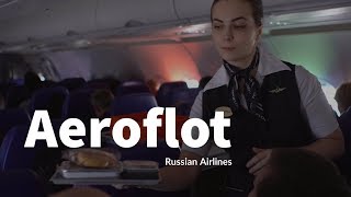 Aeroflot flight review from London to Moscow Full 2018 trip report from the Russian Airlines [upl. by Ennirroc]