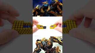 making a transformer bumblebee robot with magnetic balls magneticballs transformers bumblebee [upl. by Miner672]