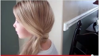 How To Side Swept Ponytail Taylor Swift Inspired Hairstyle Pretty Hair is Fun [upl. by Bushore]