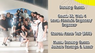 Dancing Queen Absolute Beginner amp Beginner Level • PKPMK Line Dance Class • ULD DKI 47 [upl. by Vacla641]