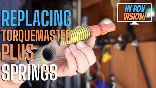 Wayne Dalton Torquemaster Plus Springs POV Tutorial Replacement [upl. by Euqnomod315]