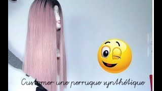 HOW TO DO  Customiser une perruque synthétique 💇🏾‍♀️ [upl. by Htiderem573]