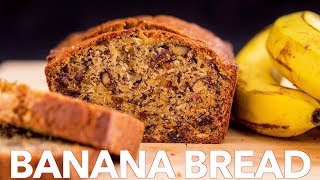 Moist Banana Bread Recipe  Sweet Bread [upl. by Josefa]