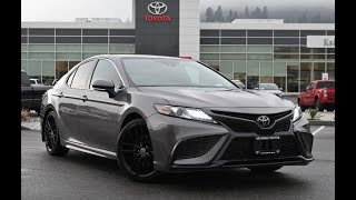 Grey 2022 Toyota Camry XSE Walkaround  Kelowna Toyota [upl. by Kinnon371]