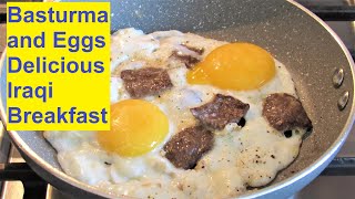 Basturma and Eggs Best Iraqi Breakfast New and Quick Method [upl. by Gregg]