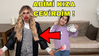 ABİME MAKYAJ YAPTIM  ELBİSE GİYDİRDİM [upl. by Ennairac990]