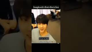 Jungkook🐰 first vlives live video🥰 bts jungkook btsjungkookie4ever btsmember foryou kpopidol [upl. by Nnylyma]