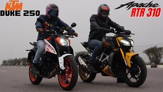 2024 Duke 250 vs RTR 310 Drag Race [upl. by Lilyan]