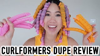 Best Heatless Hair Curlers CurlFormers Dupe Review Tutorial amp Demo [upl. by Connolly524]