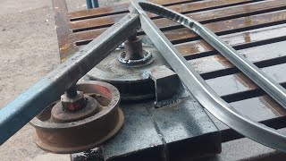 How to Bend Square Tube From Tube Bender  Square tube bending ideas  pipe bender [upl. by Aibar]