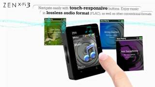 Creative ZEN XFi3  Bluetooth Touch MP3 player with microSD slot [upl. by Marshal349]