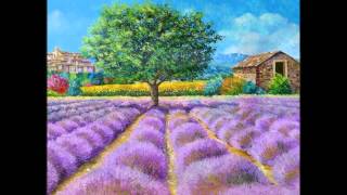 quotLAVENDER FIELDSquot paintings by JeanMarc JANIACZYK music Erik Satie quotGymnopedie 1quot [upl. by Refiffej498]