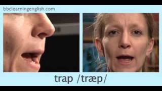 English Pronunciation 👄 Short Vowel  æ  ‘trap’ ‘stamp’ amp ‘back’ [upl. by Nytsud80]