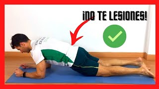 ¿Cómo Hacer una PLANCHA ABDOMINAL CORRECTAMENTE ✅ Para PRINCIPIANTES y con RODILLAS apoyadas 👌 [upl. by Gasper213]