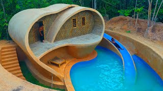 My 365Days Building Luxury Dream House Full Furniture and Beautiful Pool Summer Holiday in Jungle [upl. by Jonell]