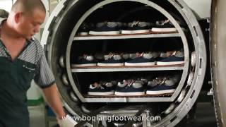 How vulcanized shoes are made [upl. by Ecinrev]