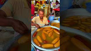 Delicious large size Kol Balish sweet selling on street 😜 foodlover streetfood [upl. by Nisen]