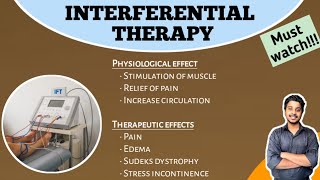 interferential therapy part3  physiological effect  Therapeutic effects  electrotherapy [upl. by Aytak]