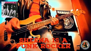 Ramones  Sheena is a Punk Rocker  bass cover [upl. by Clarhe]