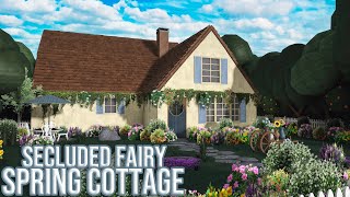 Bloxburg  Secluded Fairy Spring Cottage Speedbuild  Tutorial  Ellvoi [upl. by Soalokcin]