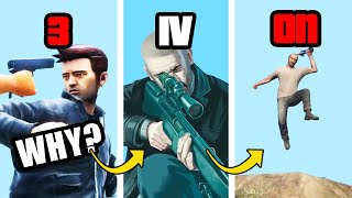 FAILED DEALS in GTA Games Evolution [upl. by Maryanne213]