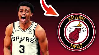 San Antonio Spurs TRADE Keldon Johnson To The Miami Heat  NBA Trade Rumors [upl. by Lleznol]