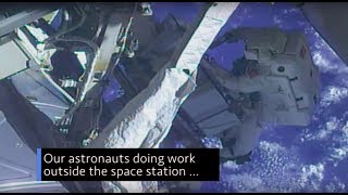 Astronauts Working Outside the Space Station on This Week NASA – May 18 2018 [upl. by Townie964]