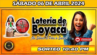 Resultado de LA LOTERIA DE BOYACA del SÁBADO 06 de abril 2024 loteria loteríadeboyacá [upl. by Finbur622]