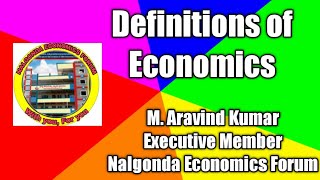 Definitions of Economics [upl. by Body]