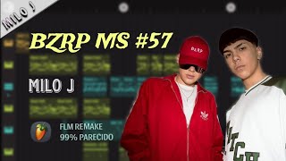 Bzrp music sessions 57 Milo J Flstudio Remake  FREE FLM [upl. by Sankaran]