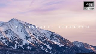 Carbondale 4K Drone Footage Carbondale Colorado Aerial View Roaring Fork Valley Near Aspen amp Basalt [upl. by Childers]