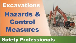 Excavations  Hazards and Control Measures  safety training [upl. by Adraynek975]