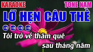 Lỡ Hẹn Câu Thề Karaoke Tone Nam Karaoke 9999  Beat Mới [upl. by Reine]