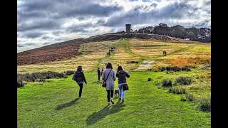 Old John folly and Bradgate Park Charnwood view by air from DJI2SE drone Jan 2024 [upl. by Ahsinyd]