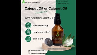 Shiv Sales Cajeput Oil or Cajuput Oil [upl. by Maryanna47]