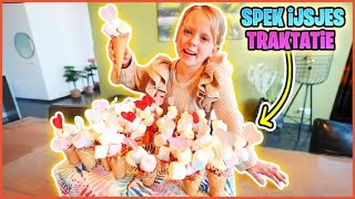 SPEK IJSJES TRAKTATiE VOOR LUCillA HAAR VERJAARDAG MAKEN 🍦 Bellinga Vlog 3074 [upl. by Lebasiram]