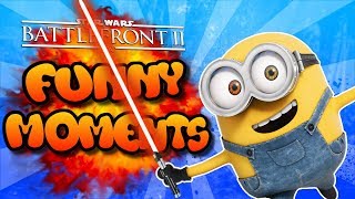 Star Wars Battlefront 2 Funny Moments Montage FUNTAGE 10  MINIONDROID [upl. by Noma]