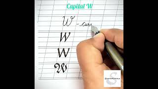 Different Writing Styles  Capital U V W X Y Z in Cursive and Calligraphy  Learn to Write Well [upl. by Aihc]