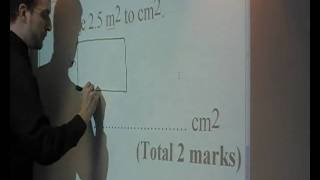 Gable Hall School  Changing m2 to cm2 [upl. by Waly]