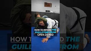 Defend the guillotine from open guard Jiujitsu￼ [upl. by Gerg]