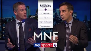 Jamie Carragher amp Gary Neville make their 201920 Premier League predictions  MNF [upl. by Eatnahc]