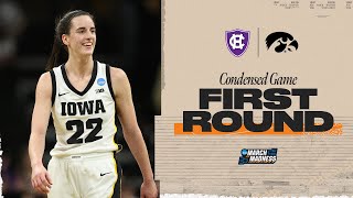 Iowa vs Holy Cross  First Round NCAA tournament extended highlights [upl. by Kahlil]