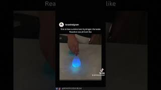 Luminol and Hydrogen peroxide Reaction  Glow reaction [upl. by Alrrats]