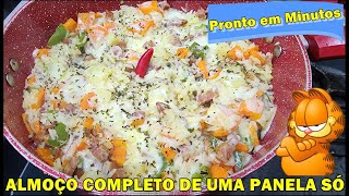 ALMOÇO COMPLETO DE UMA PANELA SÓ  FÁCIL E RÁPIDO  PRONTO EM MINUTOS [upl. by Ynaffat620]