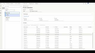 How to create Fiscal calendars Fiscal years and period and budget cycles in D365 FO [upl. by Sarat]