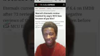 eternals review bombed for having a LGBT kiss scene why eternals shorts lgbtq [upl. by Lohcin]