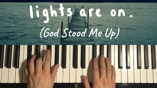 Tom Rosenthal  Lights Are On Piano Tutorial Lesson  God Stood Me Up [upl. by Odnomra]