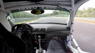 E46 M3 loses door at 280 kph  Nürburgring Onboard Race car [upl. by Kylen960]