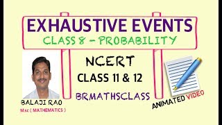 DEFINITION OF EXHAUSTIVE EVENTS  EXHAUSTIVE EVENTS PROBABILITY [upl. by Ttsepmet895]