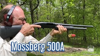 Shooting a Mossberg 500A shotgun  00 buck amp slugs [upl. by Kumar]